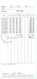 Isgus time card